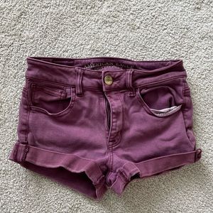 American Eagle Short Burgundy Good Condition